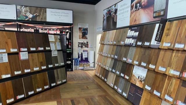 Interior of LL Flooring #1370 - East Indianapolis | Aisle View
