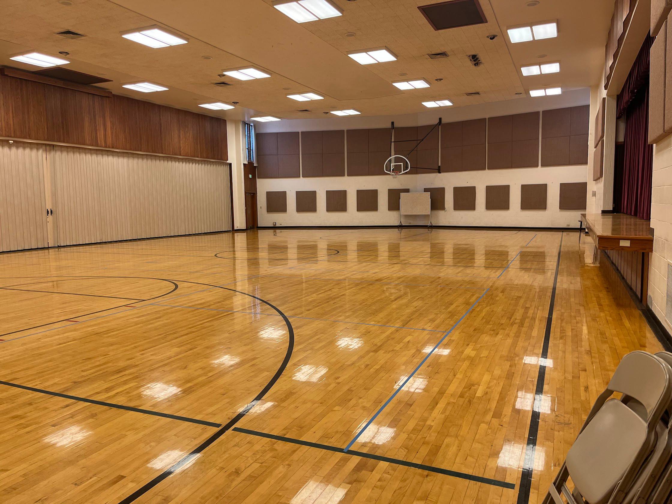 athletic gym for basketball and overflow
