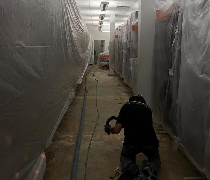 This facility was flooded by a stormwater intrusion. We extracted the water and dried the building. SERVPRO of Layton/Kaysville Layton (385)528-0090