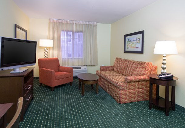 TownePlace Suites Bouise Downtown Two-Bedroom Suite Living Area