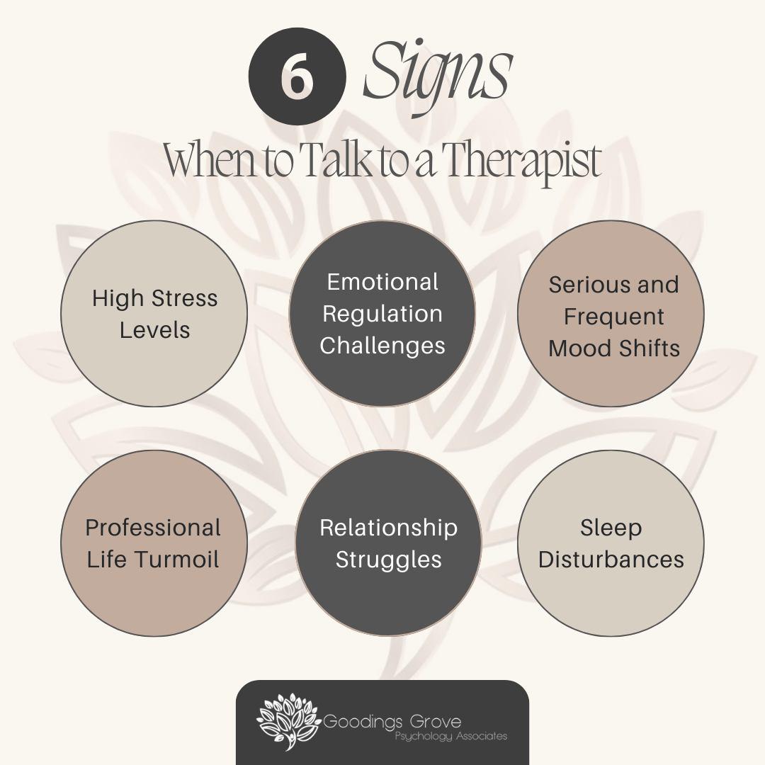 6 Signs When to Talk to a Therapist