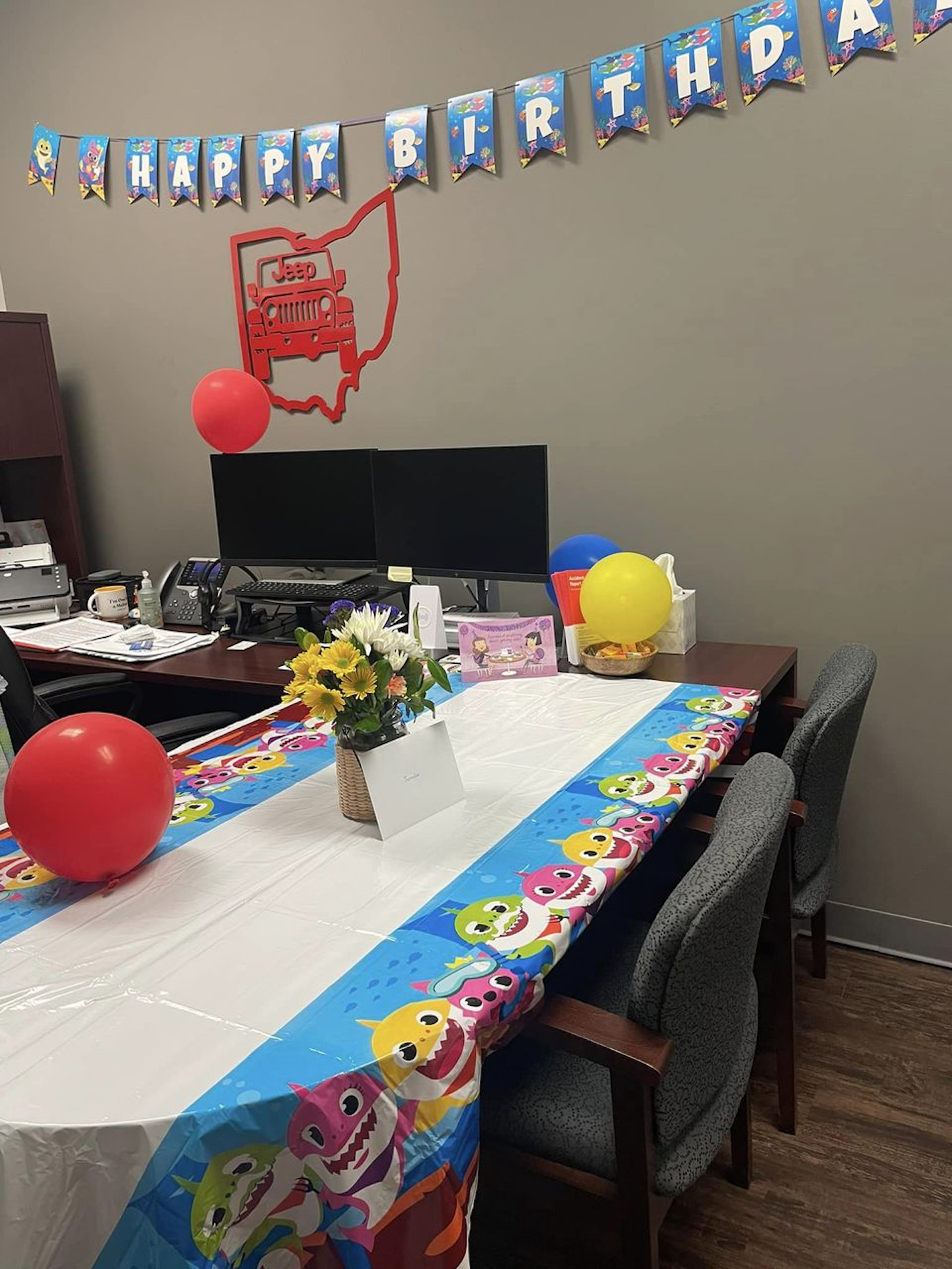 My team showed me much love for my birthday!