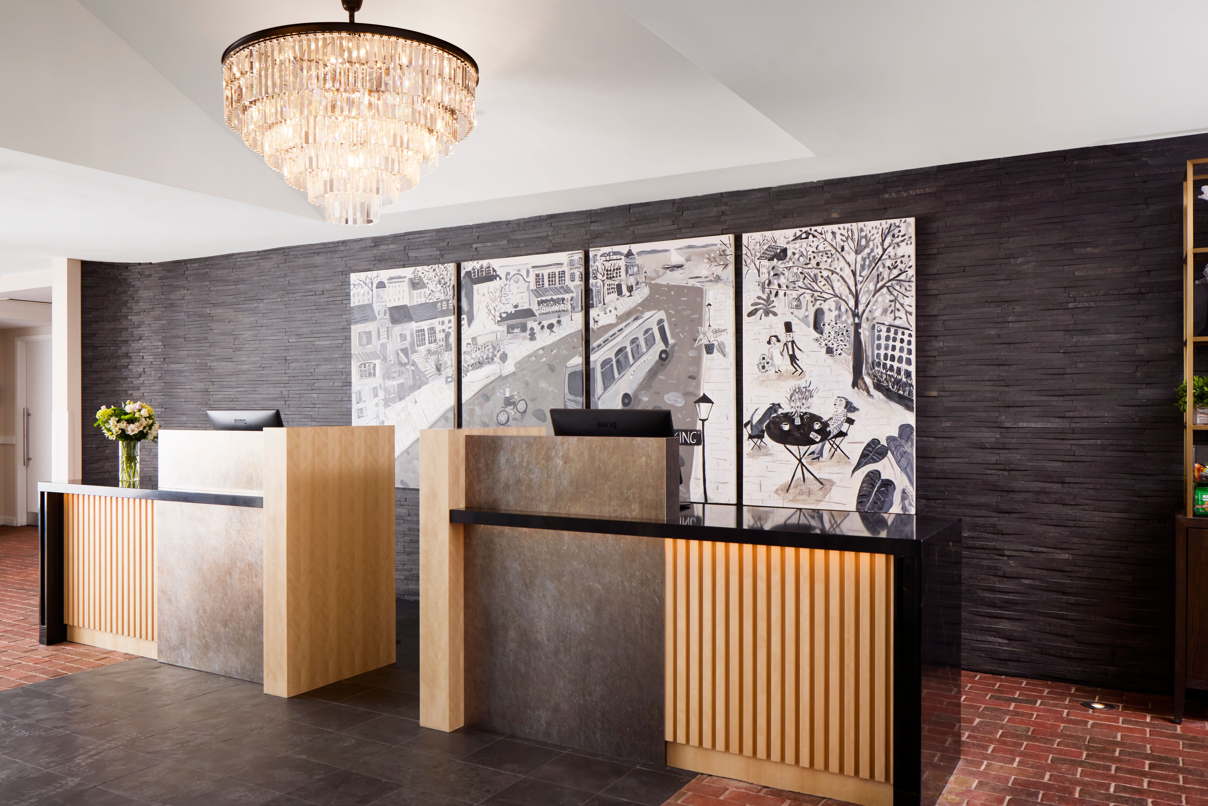 Archer Hotel Old Town Alexandria Front Desk Angle