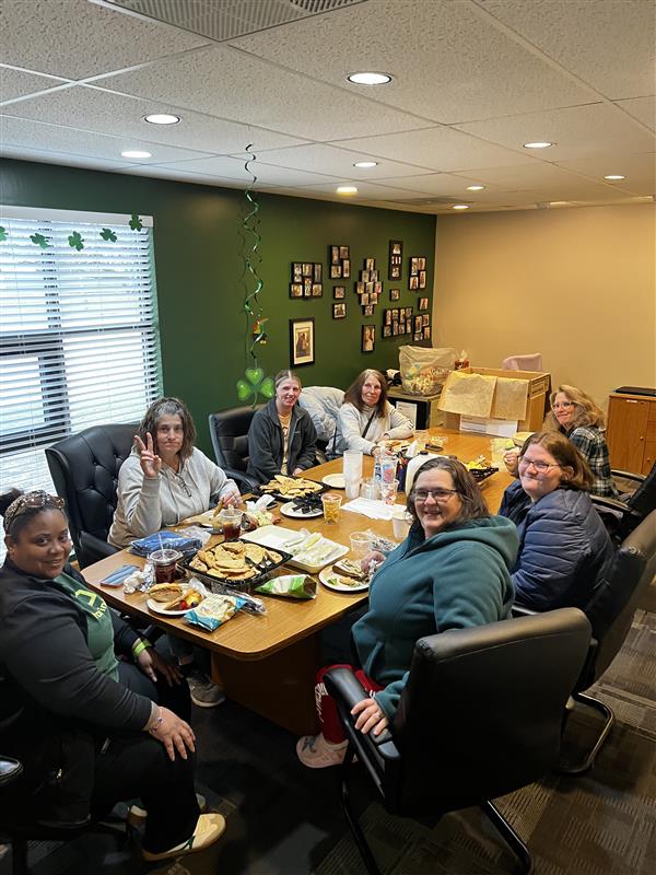 Home Instead team building connection and supporting one another to provide quality care.