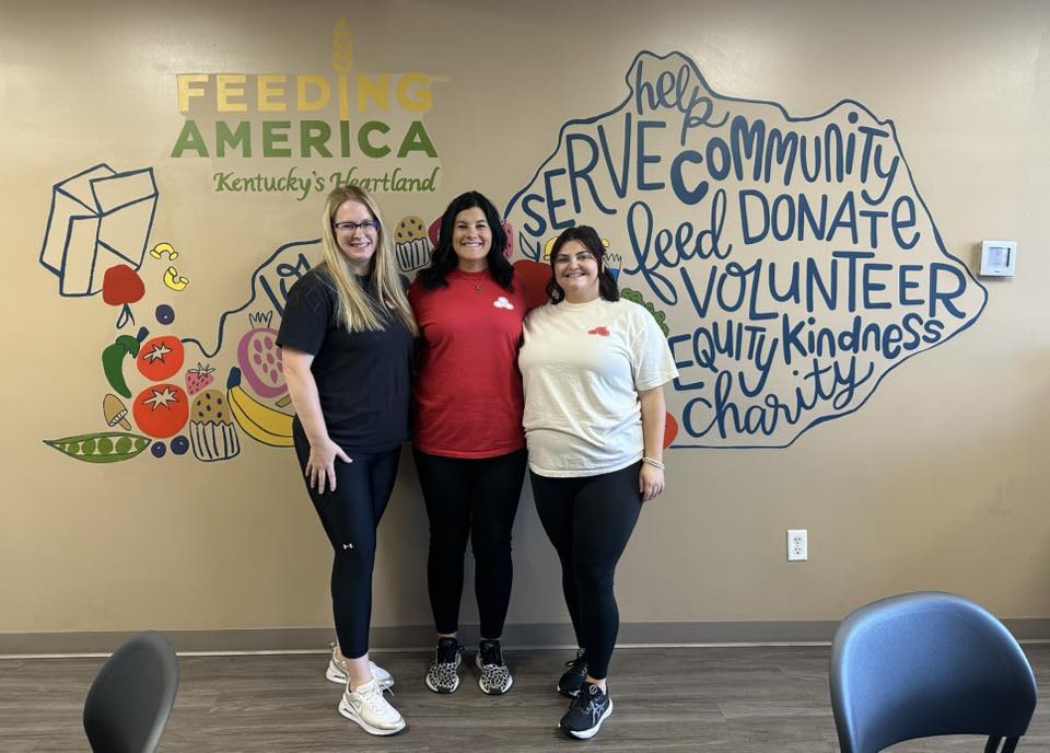 This morning we had the privilege of volunteering at Feeding America, Kentucky's Heartland!