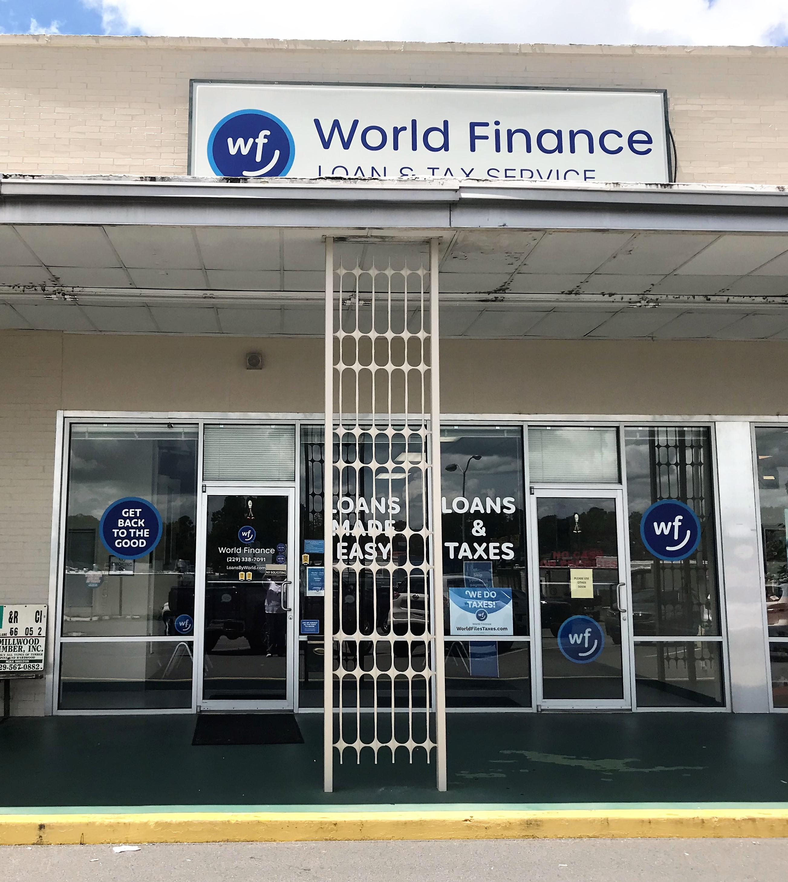 Front of Branch - straight view World Finance Ashburn (229)338-7091