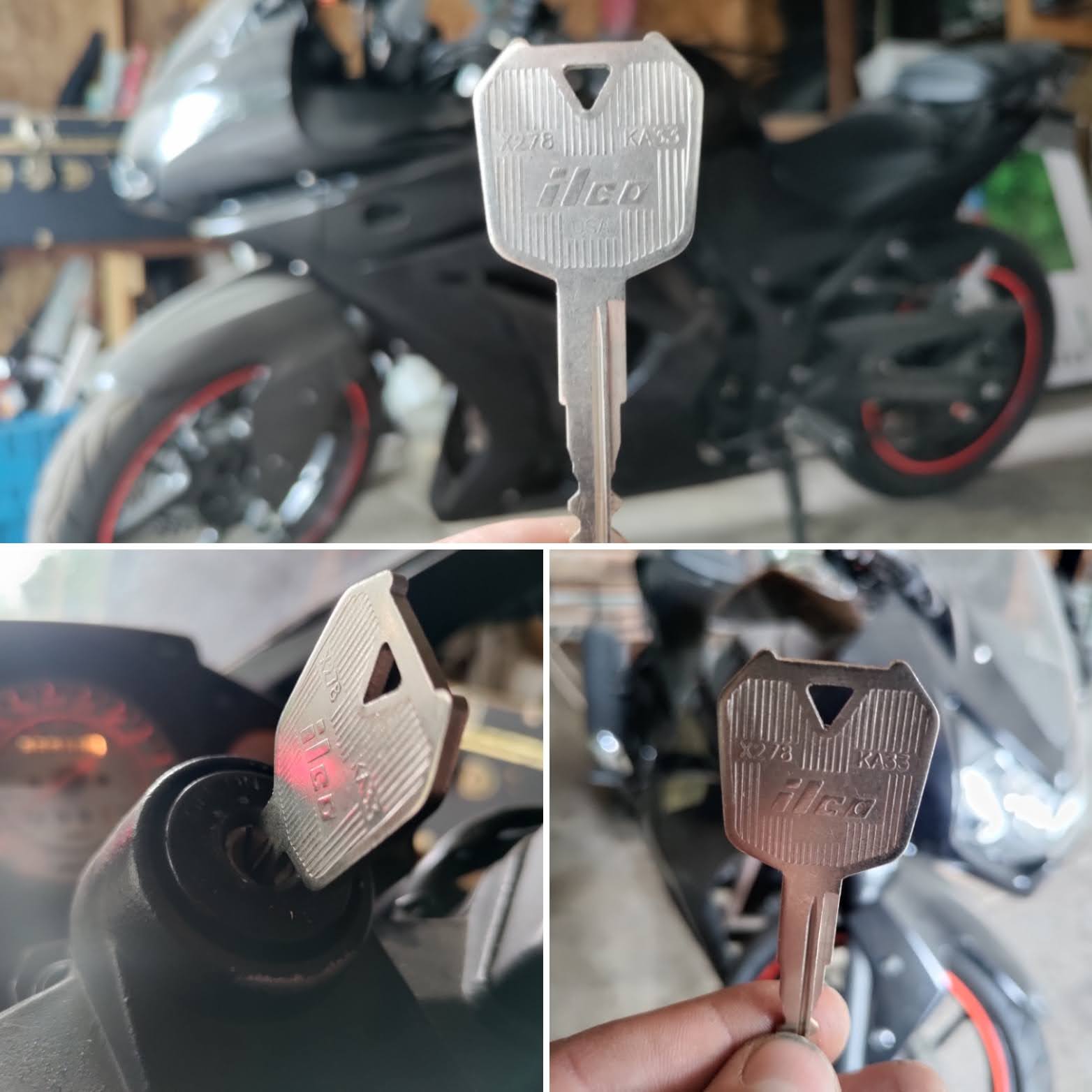 Motorcycle keys made here.