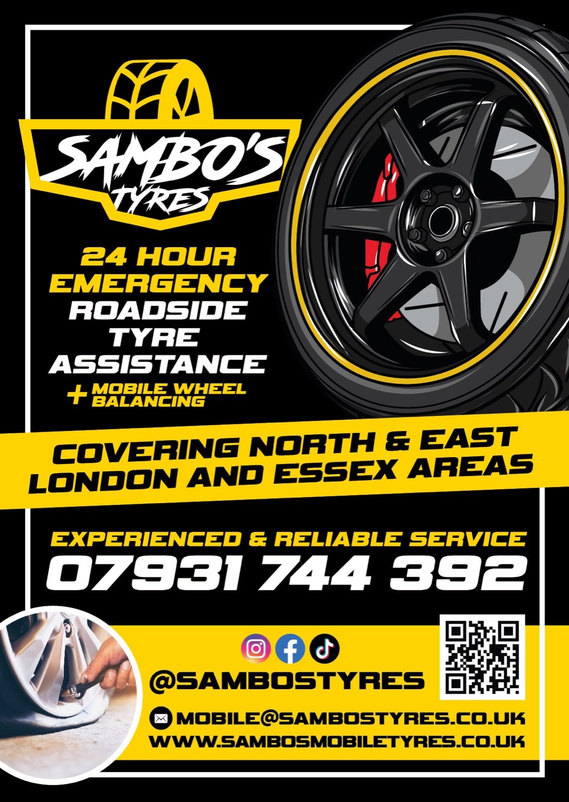 Mobile Tyres 247 Ltd London 07931 744392