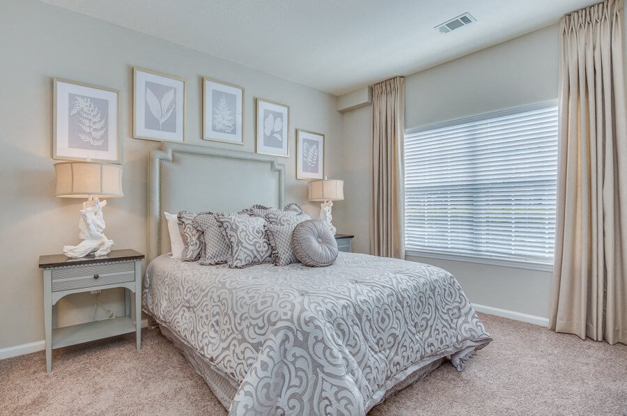 Master Bedroom Feels Large and Spacious with Impressive 9 Foot Ceilings and Large Walk-In Closets