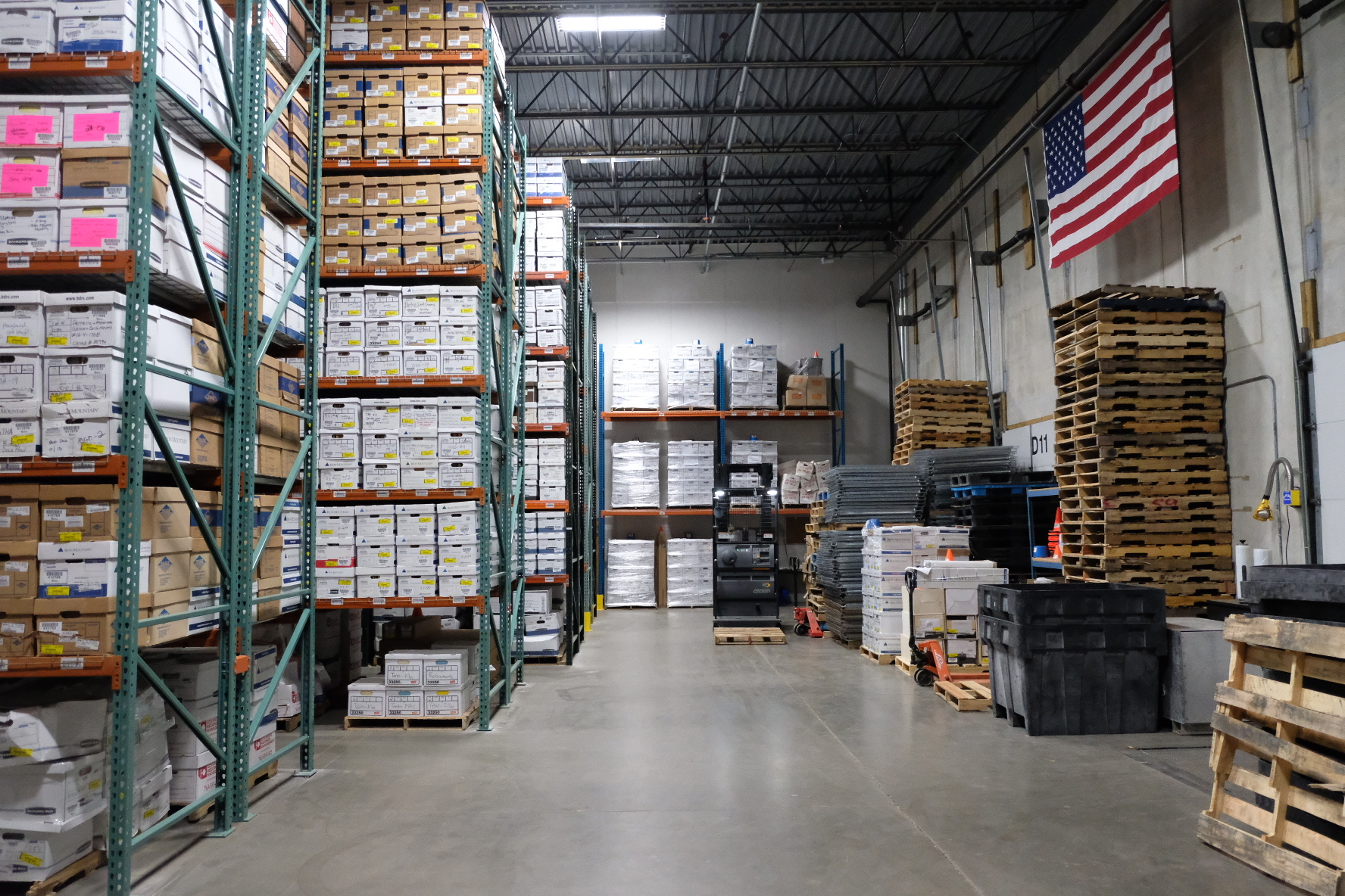 Advanced Records Management's Records Storage Facility in Plymouth, MN