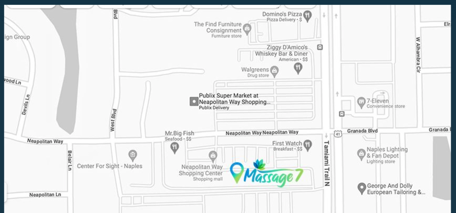 Visit our website for detailed directions to Massage-7.com or look at this map to see where we are located