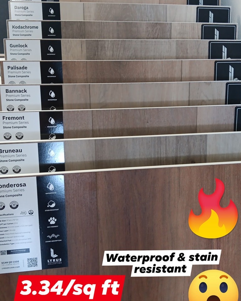 OMG have you seen this flooring at DL!? 19 colors to fit any style of decor paired with pet friendly durability!