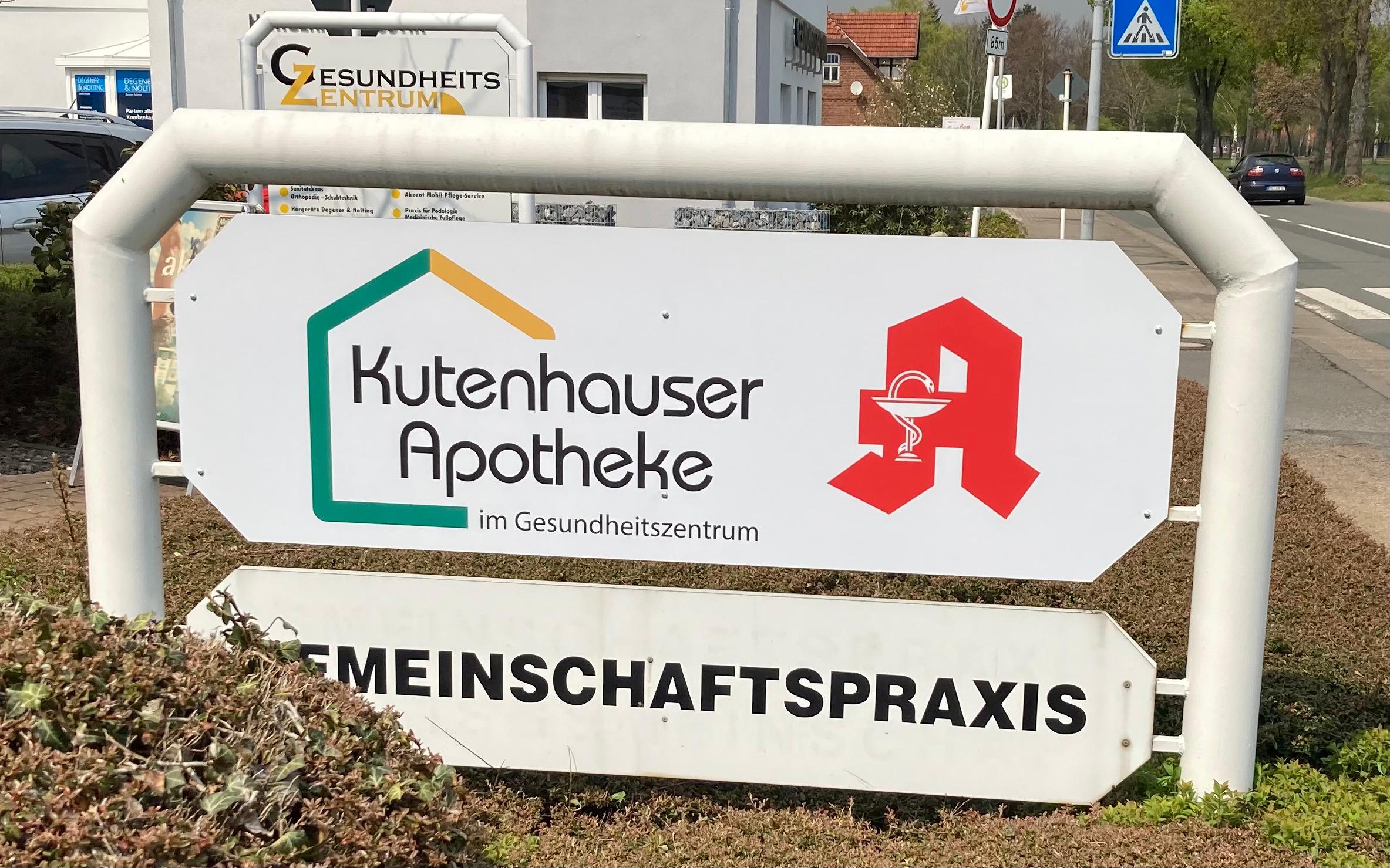 Aussenansicht der Kutenhauser Apotheke im Gesundheitszentrum