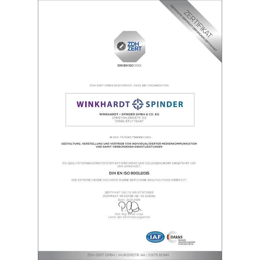 Bilder Winkhardt + Spinder GmbH & Co. KG