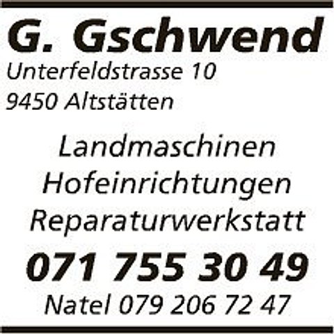 Gschwend Land und Hoftechnik GmbH Logo