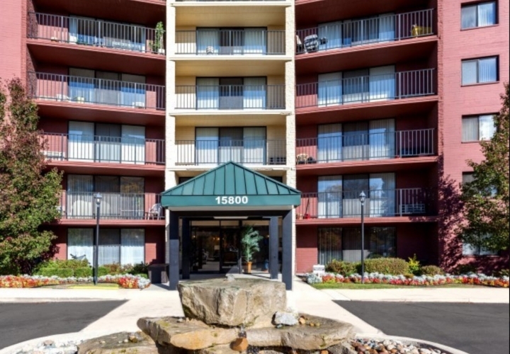 The exterior entrance of Solaire Senior Living in Southfield, MI highlights a welcoming senior apartment community designed for residents 62 years of age and better who prefer a peaceful and comfortable lifestyle. The well-maintained building features private balconies, secure entry access, and attractive landscaping that creates a warm first impression. Conveniently located in Southfield, Solaire offers spacious studio, one-, two-, and three-bedroom senior apartments with easy access to local shopping, healthcare, parks, and entertainment throughout the metro Detroit area.
