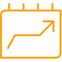 Upward arrow icon.
