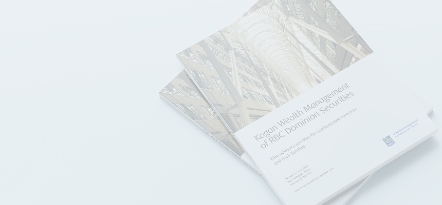 A Kogan Wealth Management branded folder.