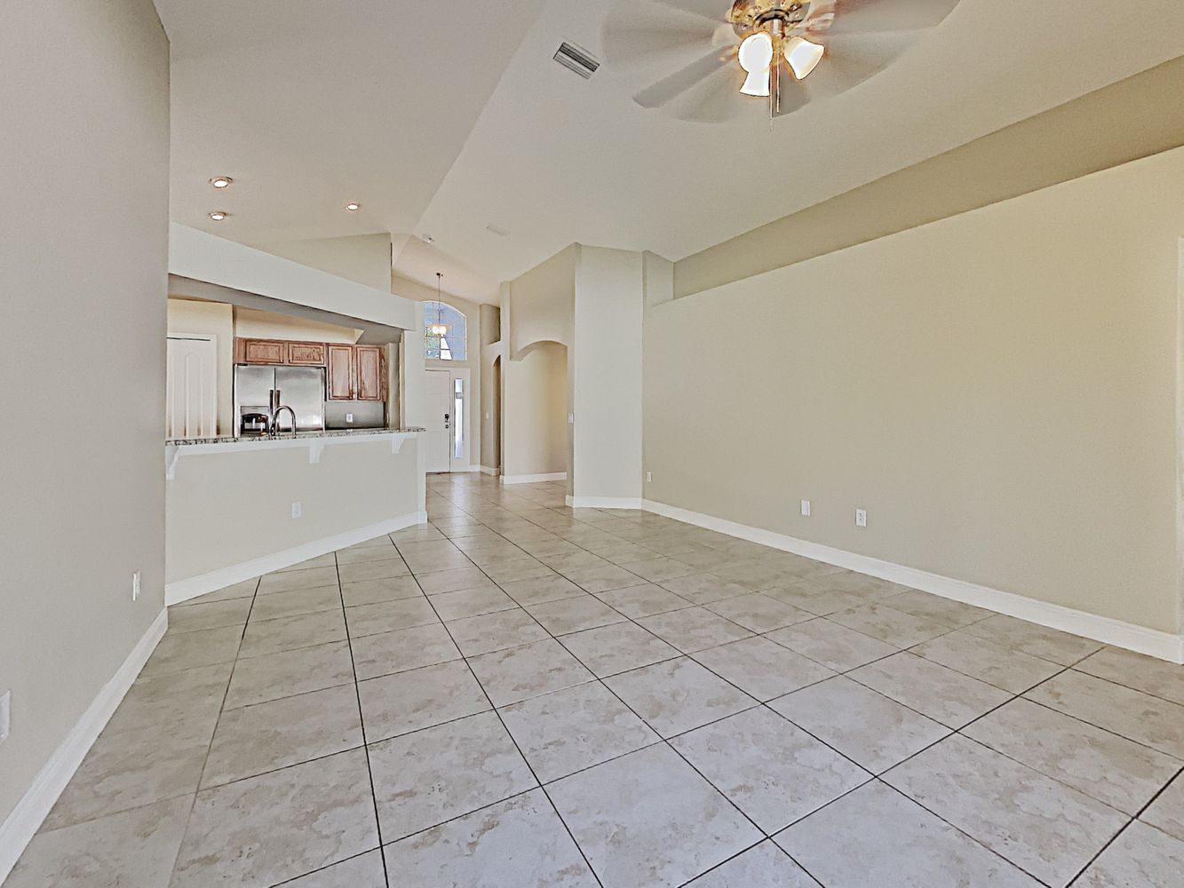 Bright and inviting living space  at Invitation Homes Tampa.