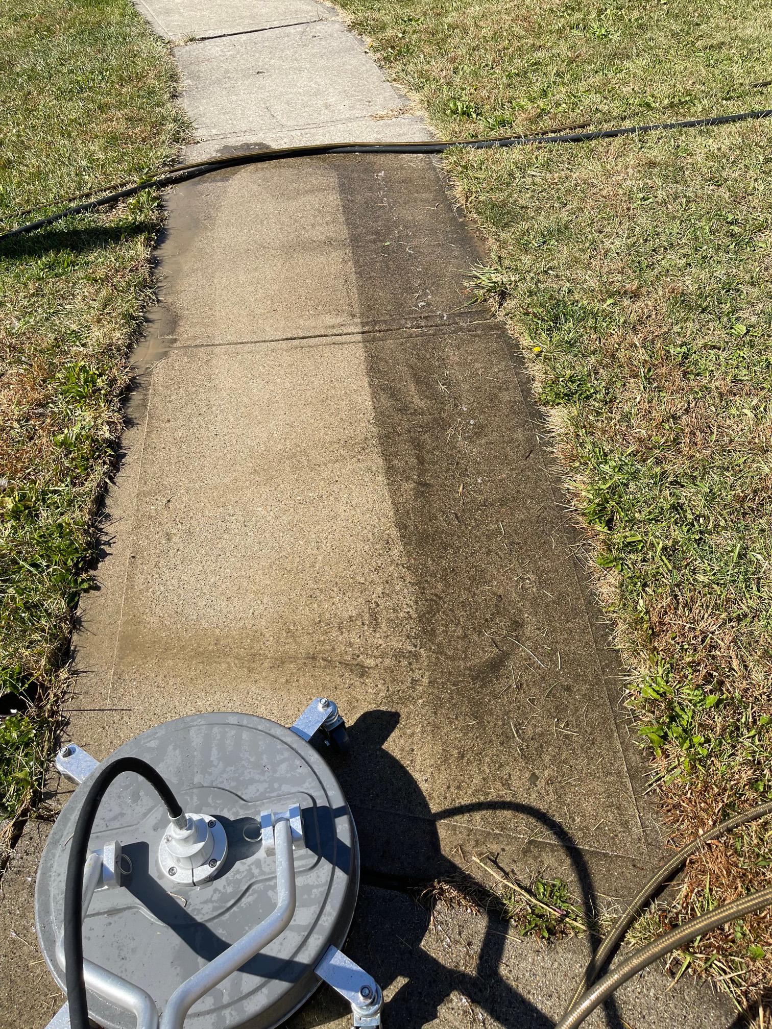 Concrete Cleaning can make a huge impact on the curb appeal of your home.  Columbus Ohio