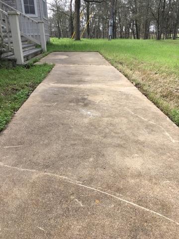 Uneven concrete - after