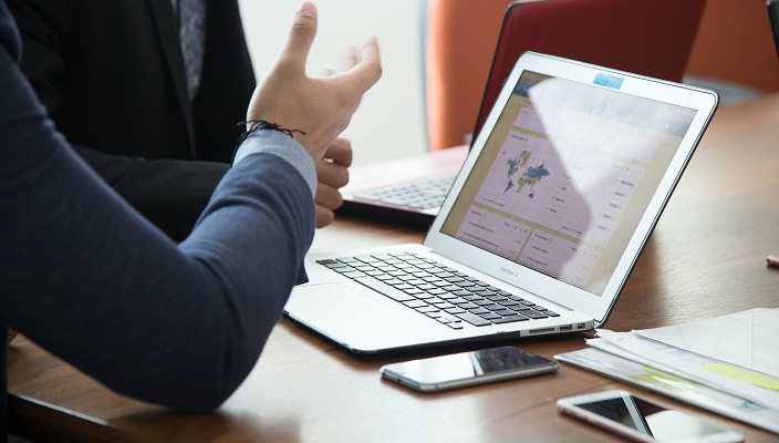 Wealth professionals collaborating.