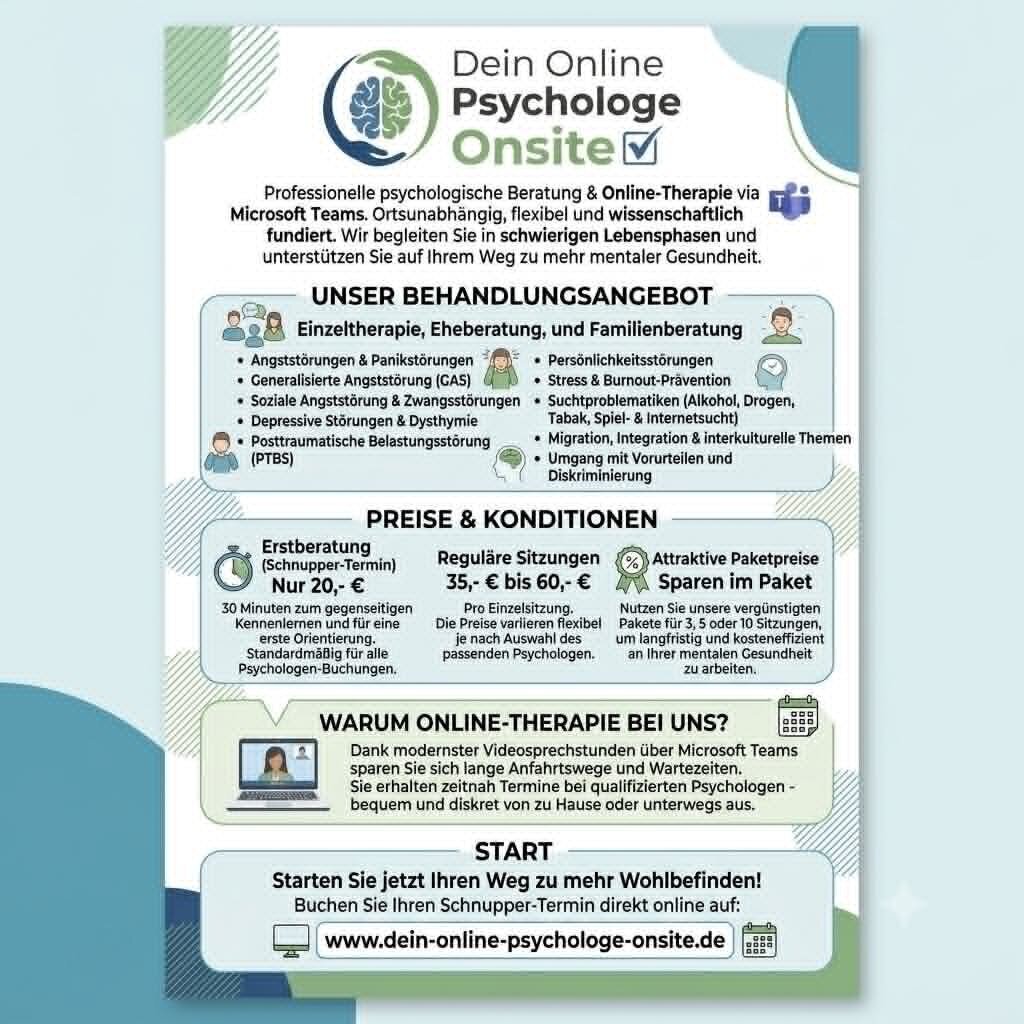 Dein Online Psychologe Onsite in Wuppertal
