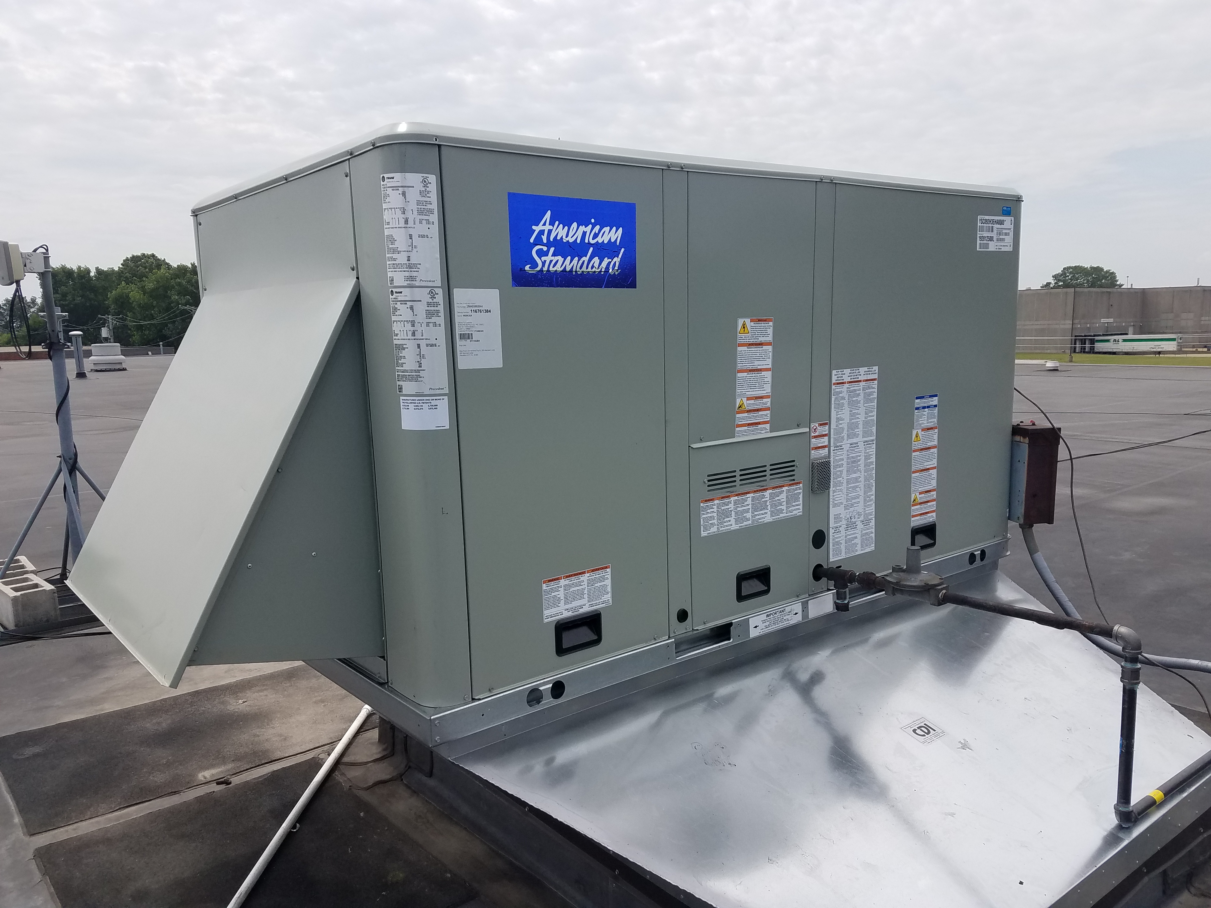 American Standard Commercial Rooftop Unit Installation
