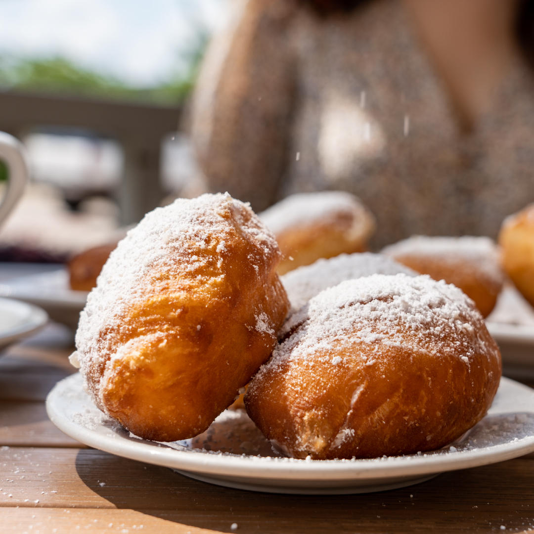 No better way to start your brunch at Cafe Blue than with our complimentary, homemade beignets!