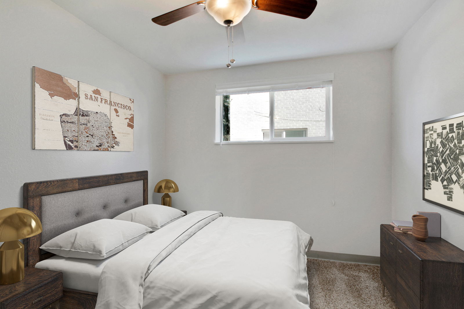 Bedroom With Ceiling Fan 