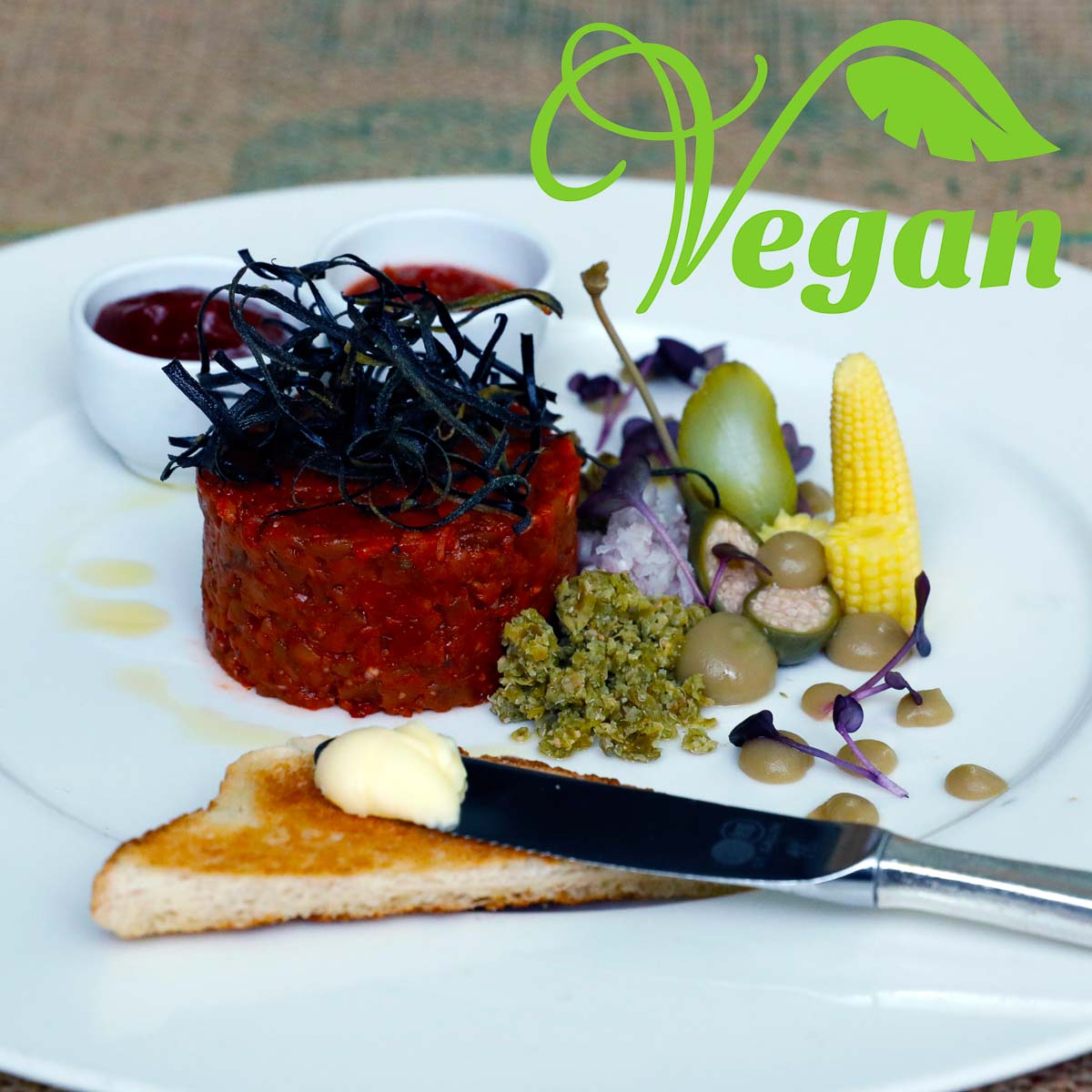 Auberginen-Tatar vegan