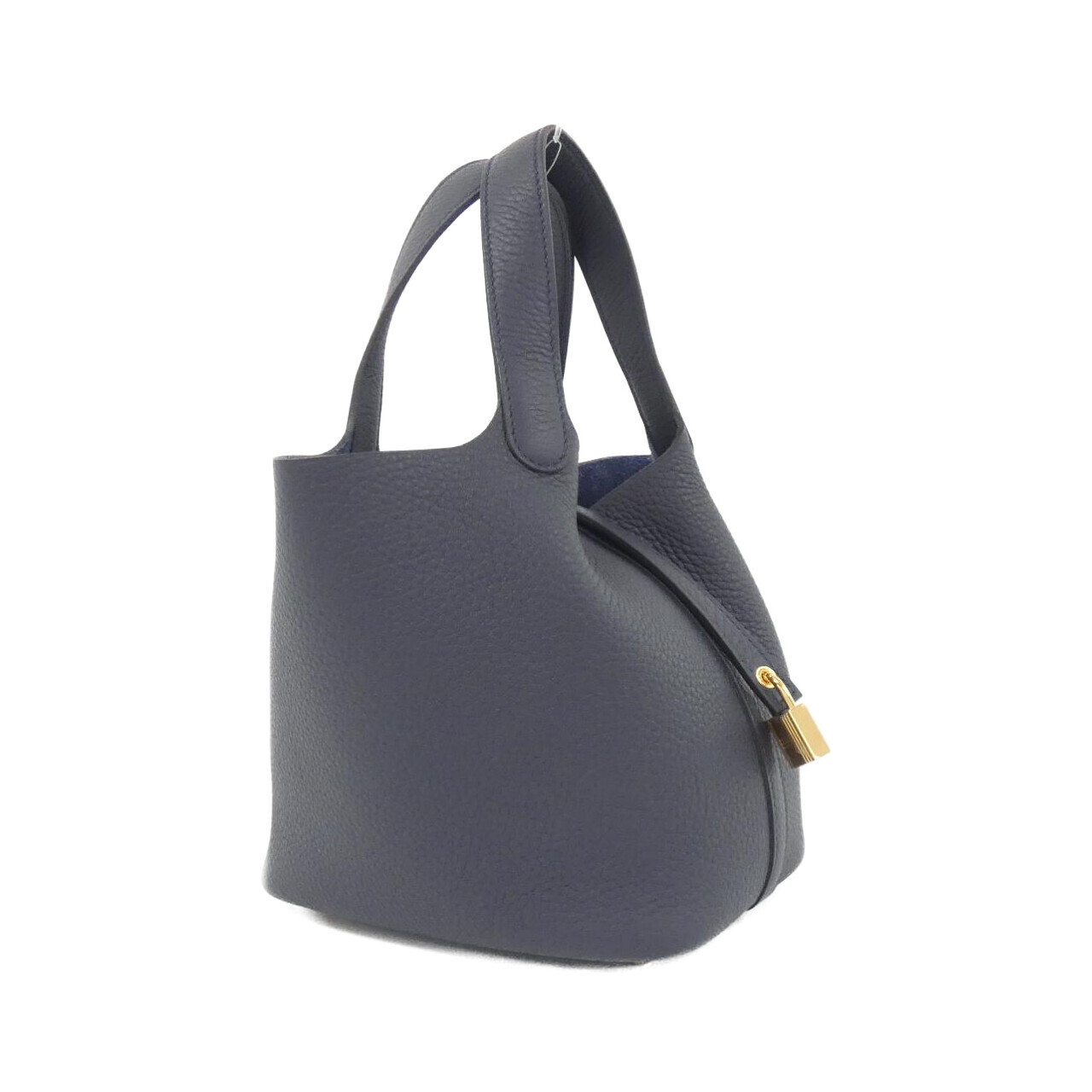 エルメス ピコタン ロック PM 056289CC トリヨンクレマンス BLUE NUIT ゴールド金具 K刻印