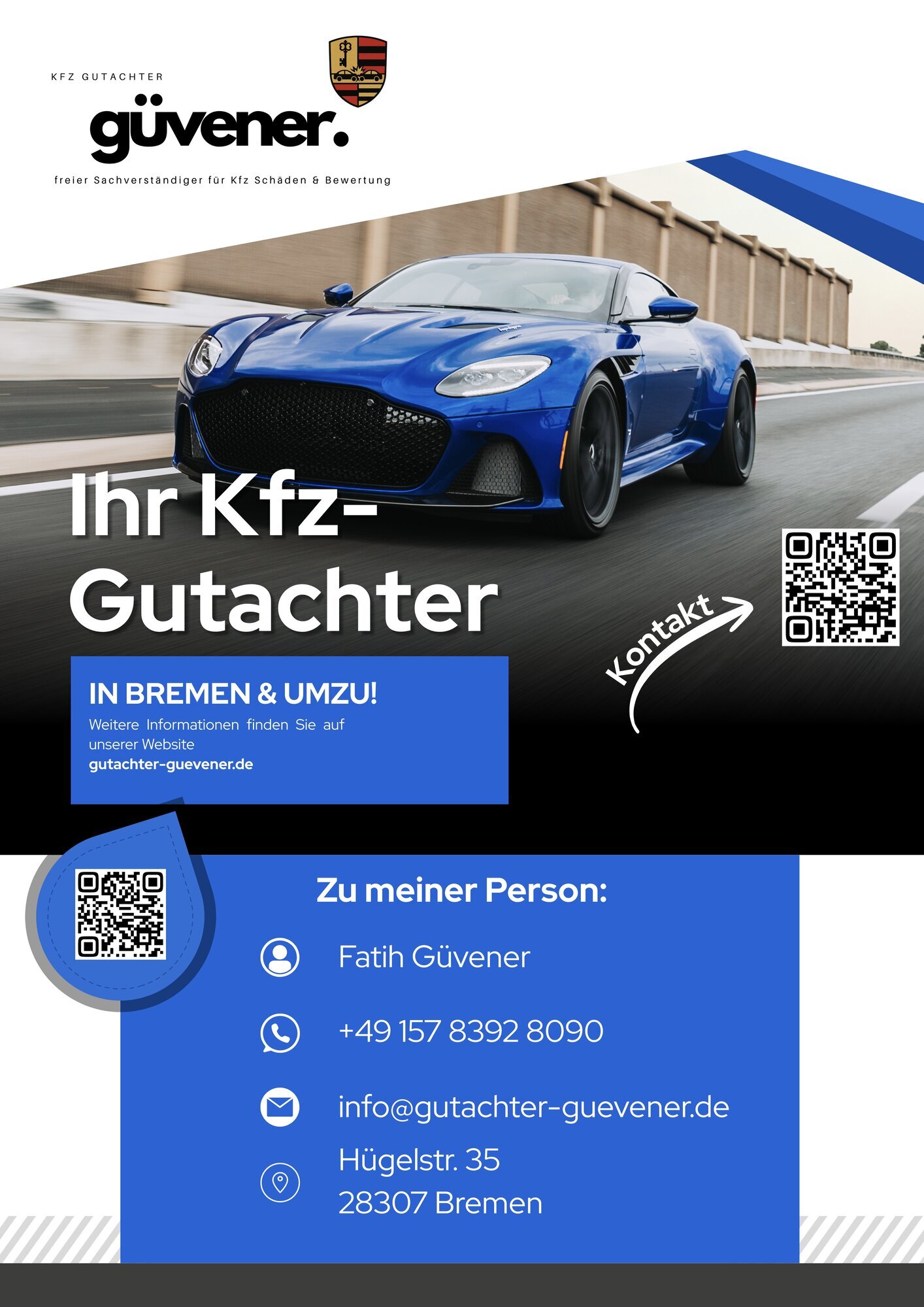 Kfz Gutachter Güvener, Hügelstraße in Bremen