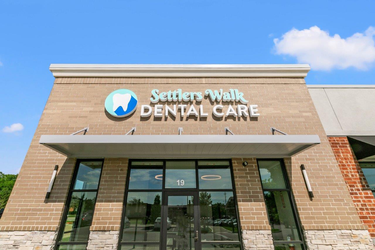 Front of office, Settlers Walk Dental Care. Dentist in Springboro, OH. 