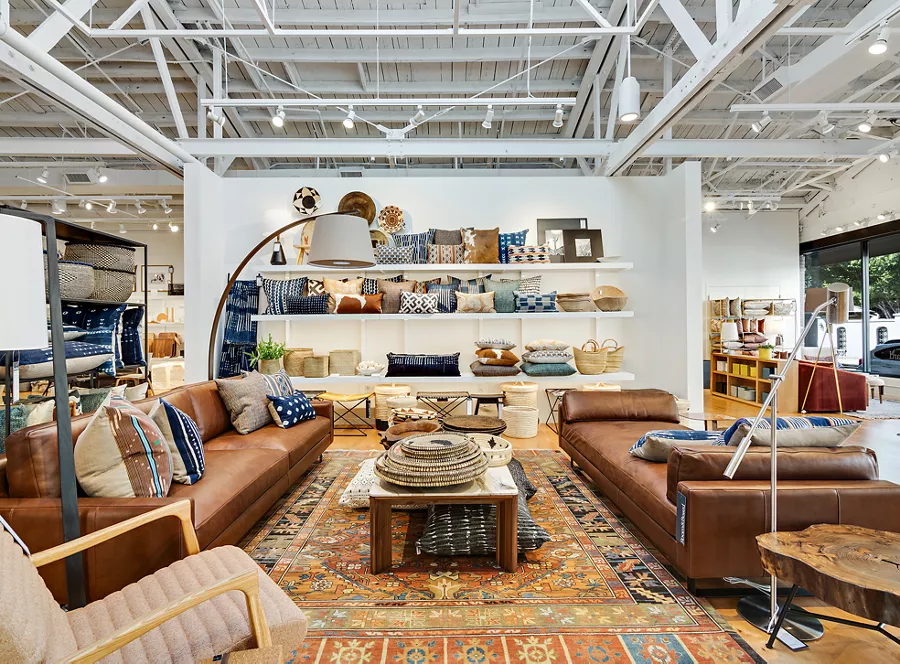Room & Board Pasadena store interior