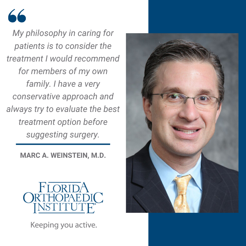 Dr. Weinstein of Florida Orthopaedic Institute