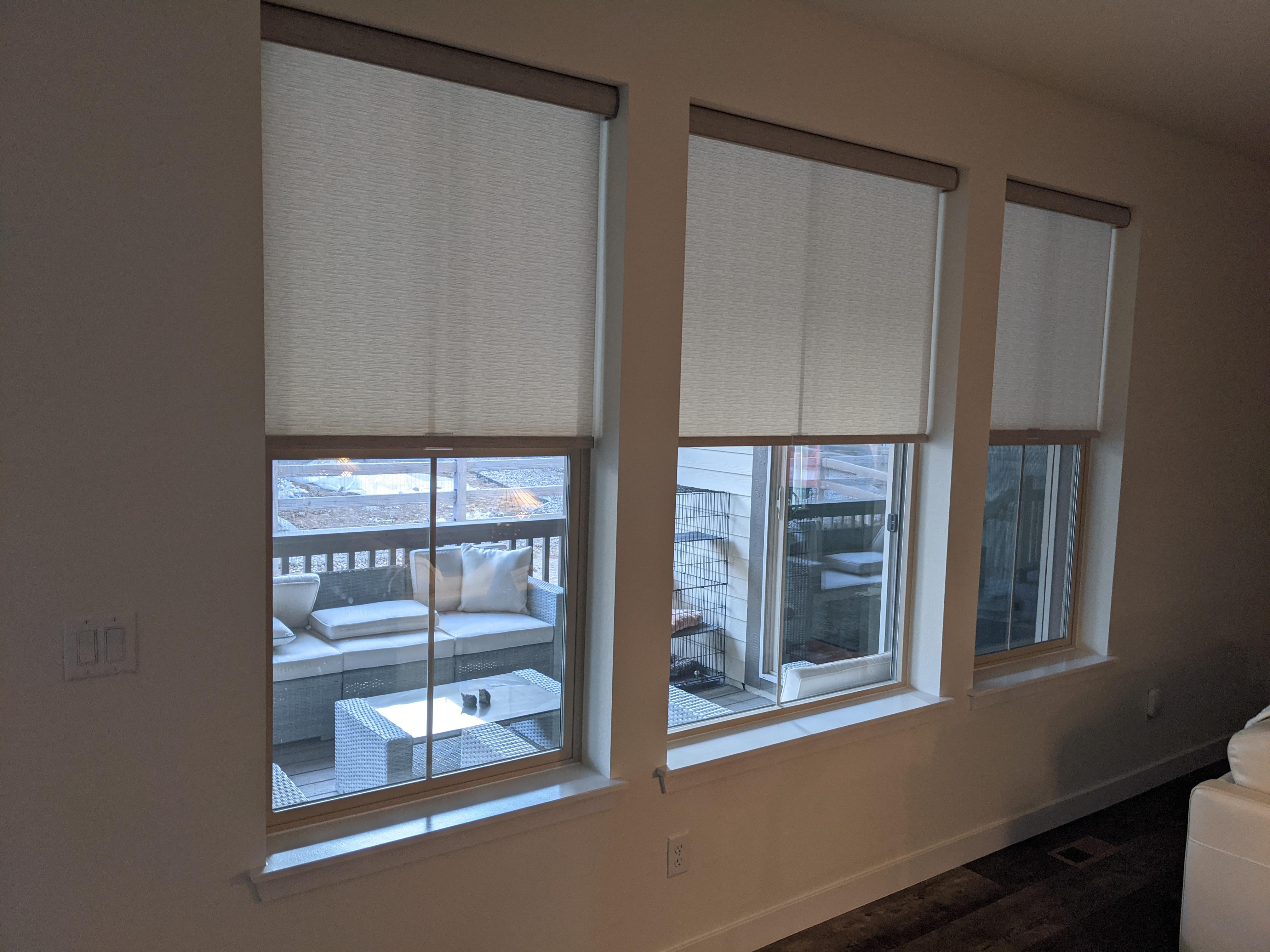 Cordless Roller Shades in Sterling Ranch in Littleton