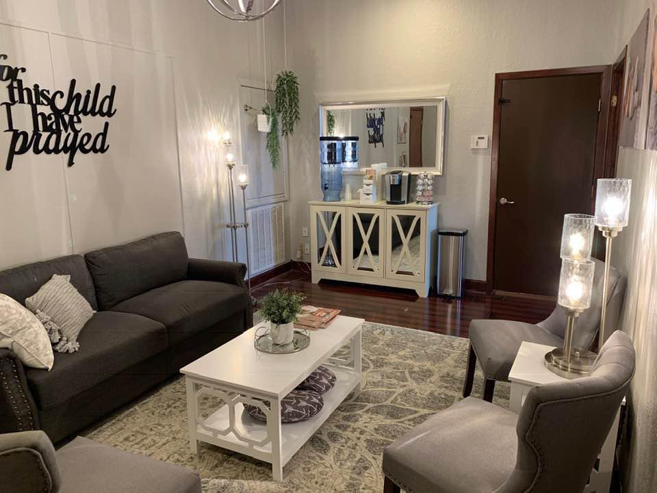 Another view of the sitting area at our new office in Humble, TX. We provide home birth services thr The Journey Birth Center & Midwifery Care Humble (832)558-4893