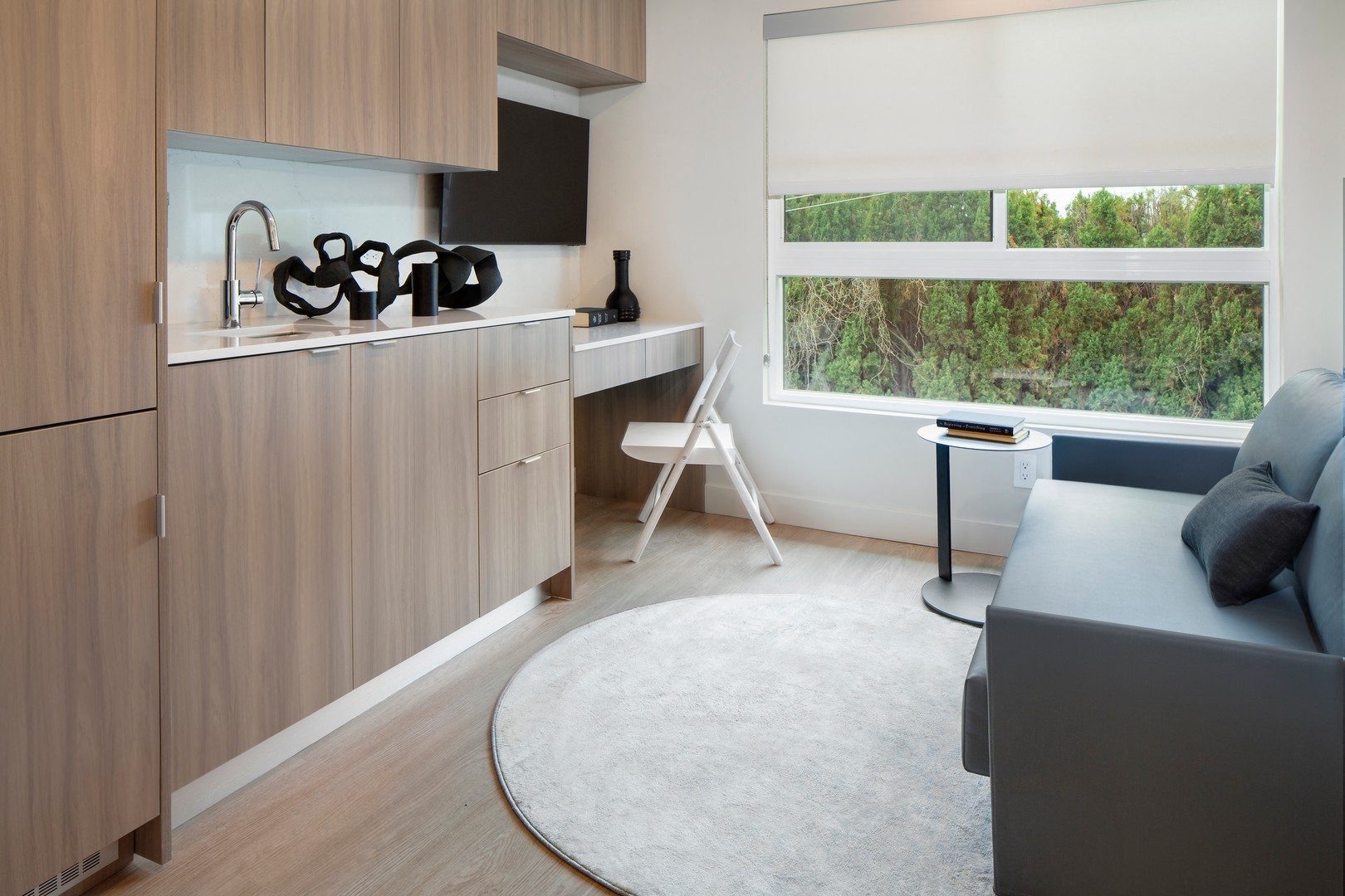 Living Area With Desk