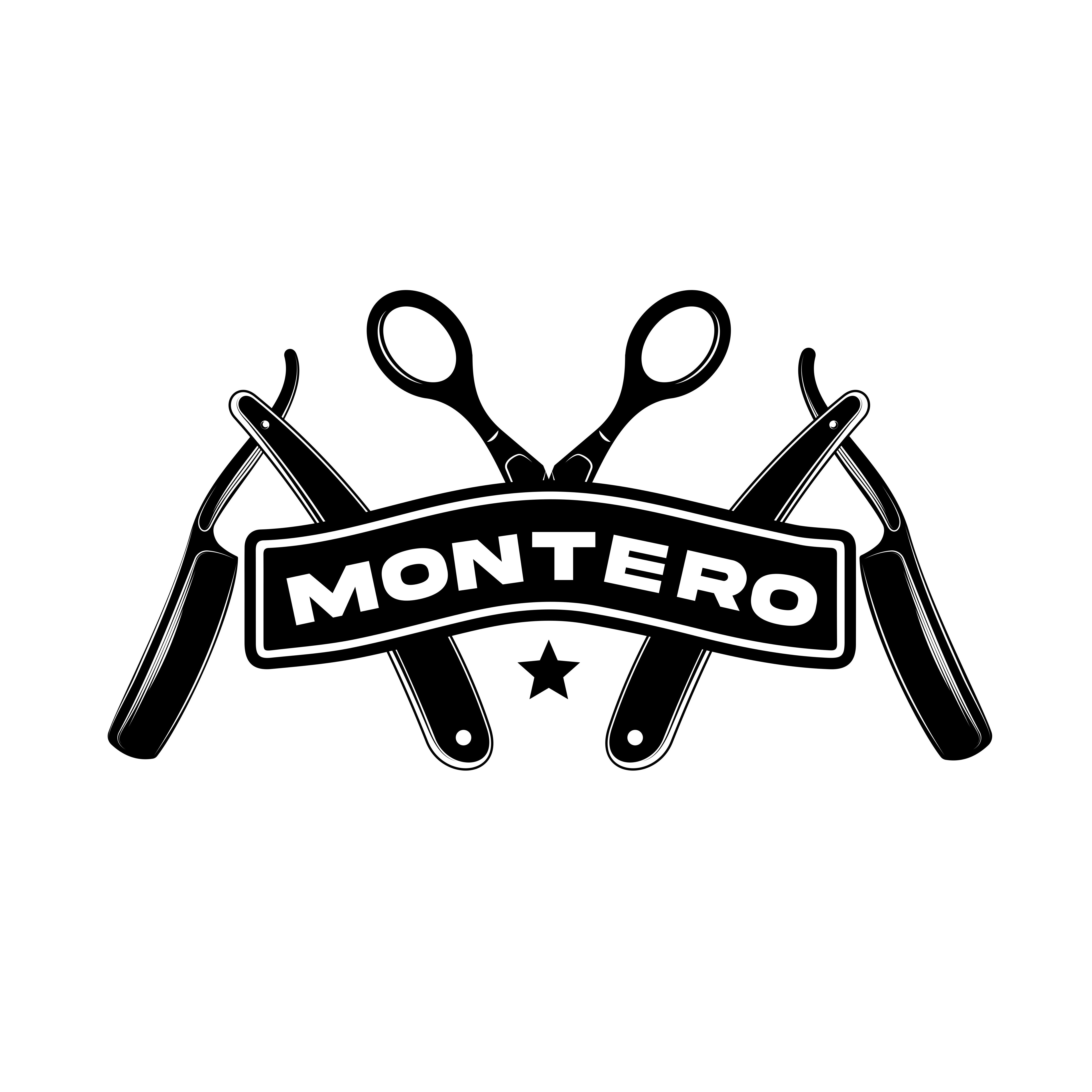 Montero Barbershop Logo