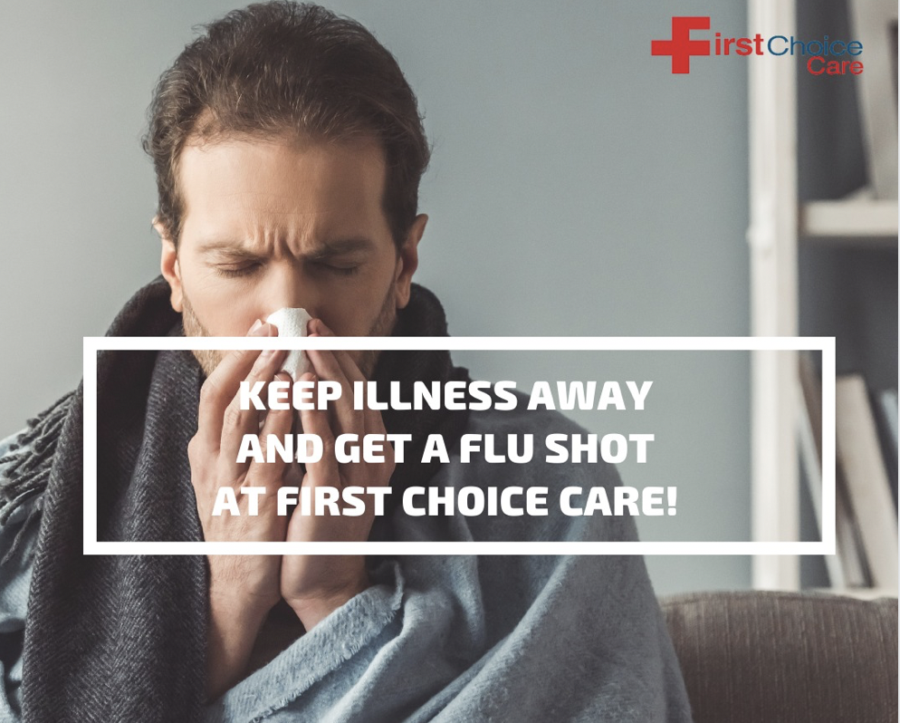 With the weather cooling down, you might be at higher risk for contracting the flu. Visit First Choice Care for a flu shot today!