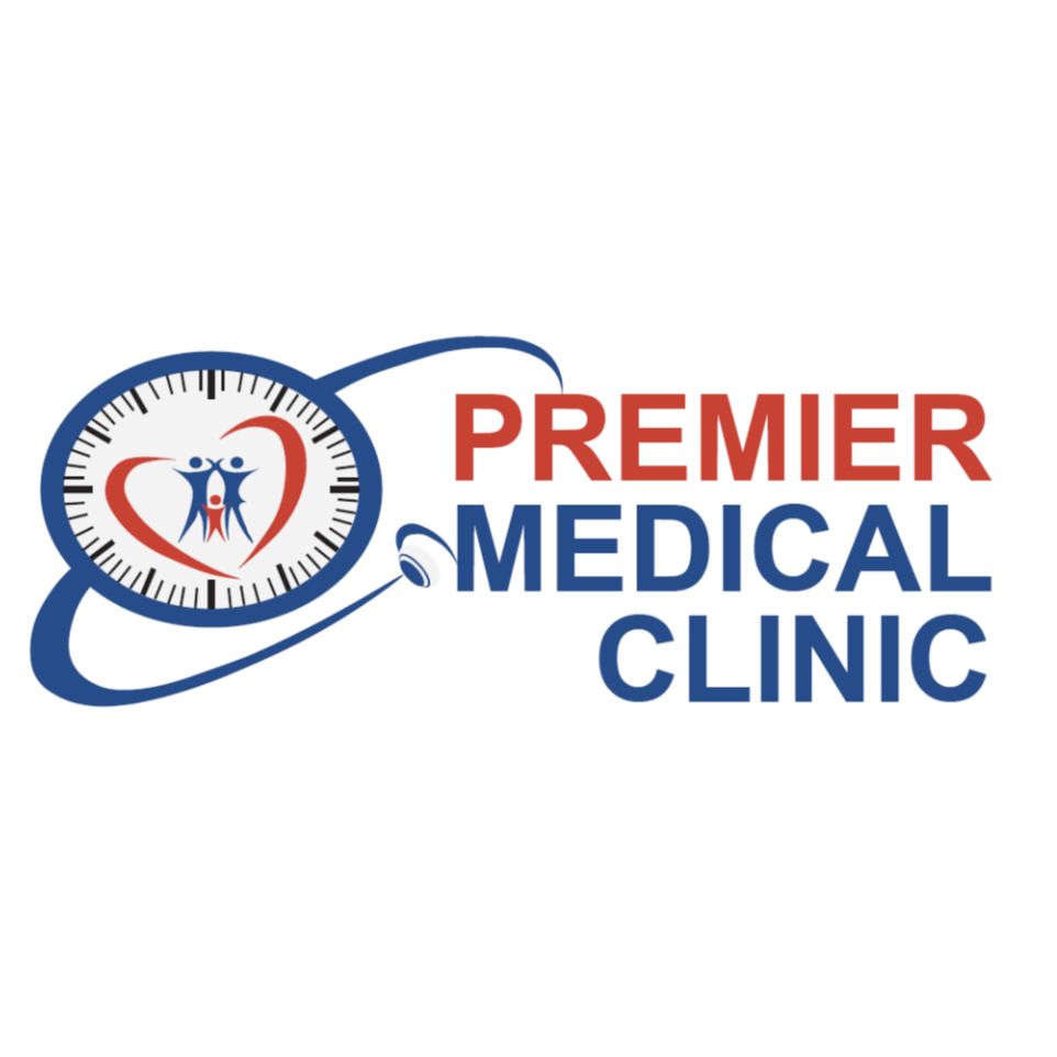 Premier Medical Clinic | Walk Ins| Primary Care| Urgent Care| Occupational Health| Dr. Modi| Logo