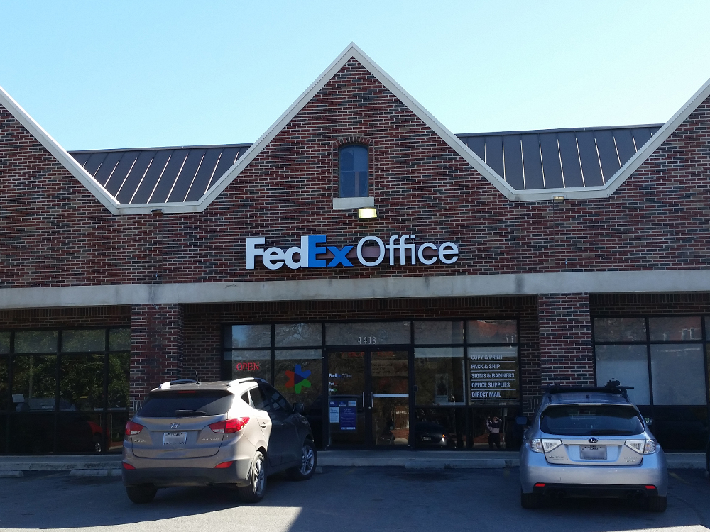 Exterior photo of FedEx Office location at 4418 Broadway St\t Print quickly and easily in the self-service area at the FedEx Office location 4418 Broadway St from email, USB, or the cloud\t FedEx Office Print & Go near 4418 Broadway St\t Shipping boxes and packing services available at FedEx Office 4418 Broadway St\t Get banners, signs, posters and prints at FedEx Office 4418 Broadway St\t Full service printing and packing at FedEx Office 4418 Broadway St\t Drop off FedEx packages near 4418 Broadway St\t FedEx shipping near 4418 Broadway St