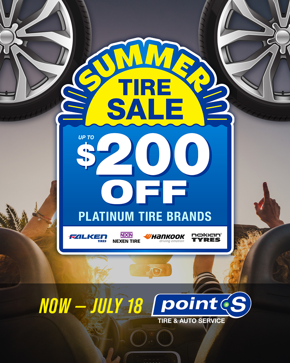 Summer Tire Sale at Walker Tire Point S in Wahoo, Nebraska
