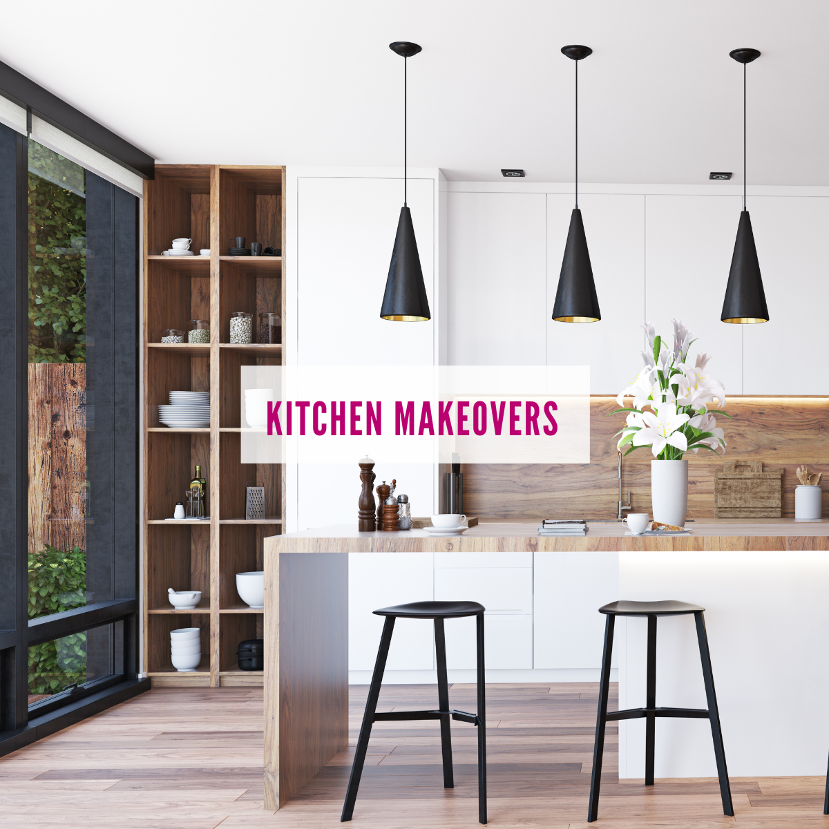 Kitchen makeovers: cabinetry, hinges, handles, benchtops, splashbacks, shelving, and kickboards. Hire A Hubby Trinity Beach Brinsmead 1800 803 339