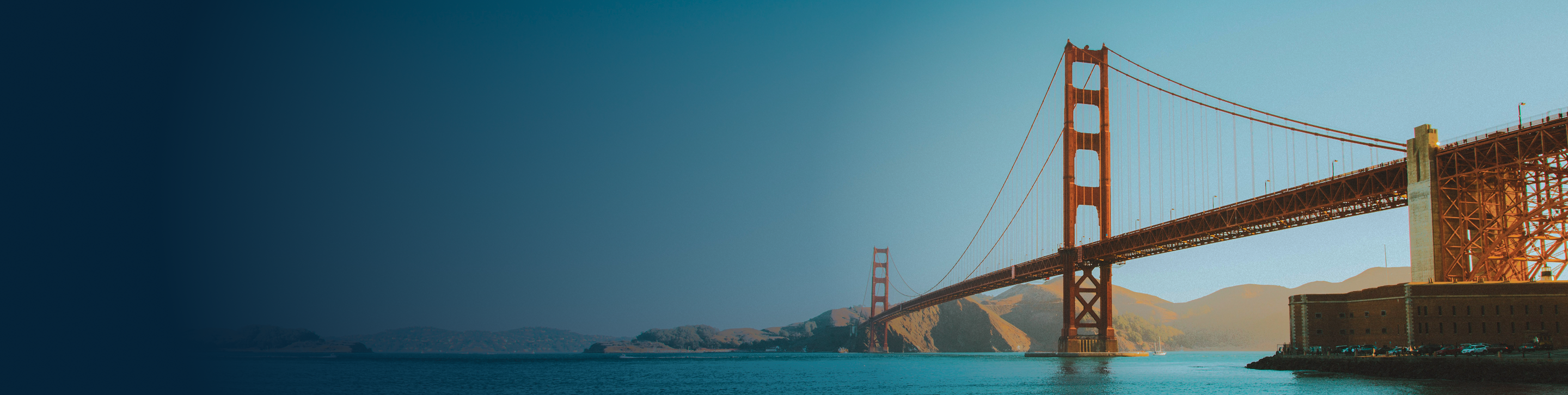 The Golden Gate Bridge in San Francisco, California.