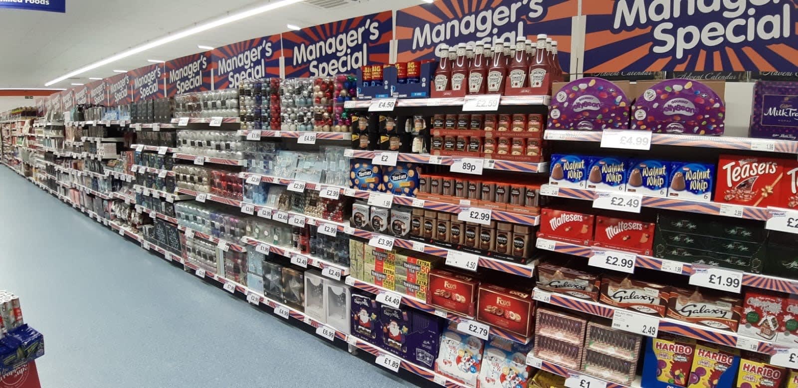 You'll find the full selection of this month's Managers Specials at B&M's newly refurbished Home Store in Derby.