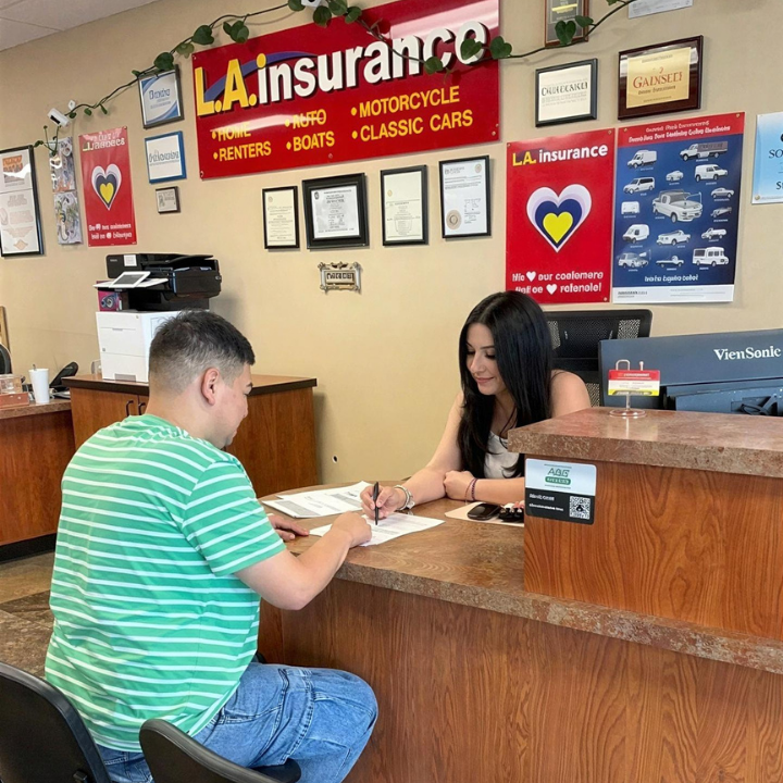Interior of the L.A. Insurance located at 2020 East Irvington Rd. in AZ