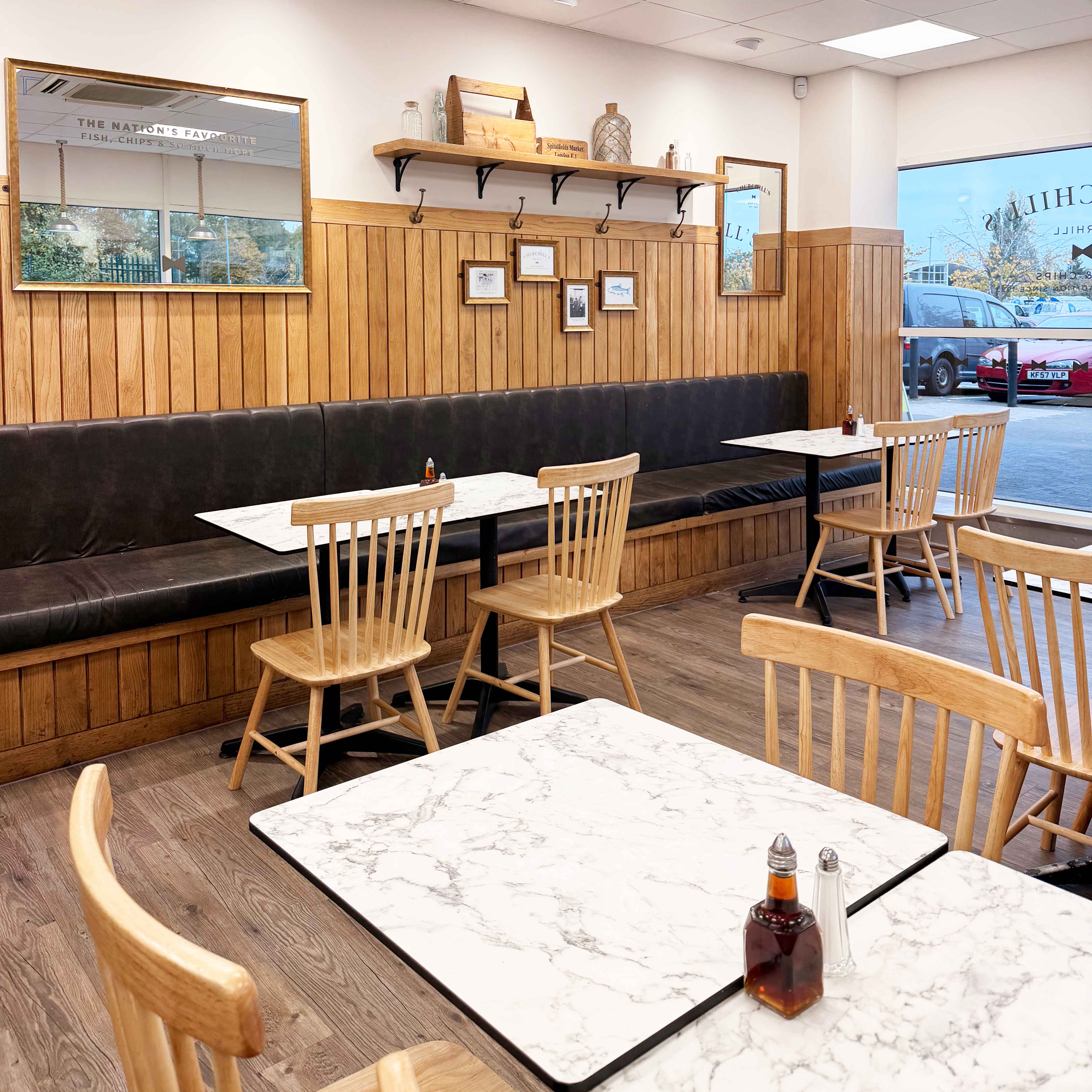 Churchills Fish and Chips, Bar Hill restaurant interior