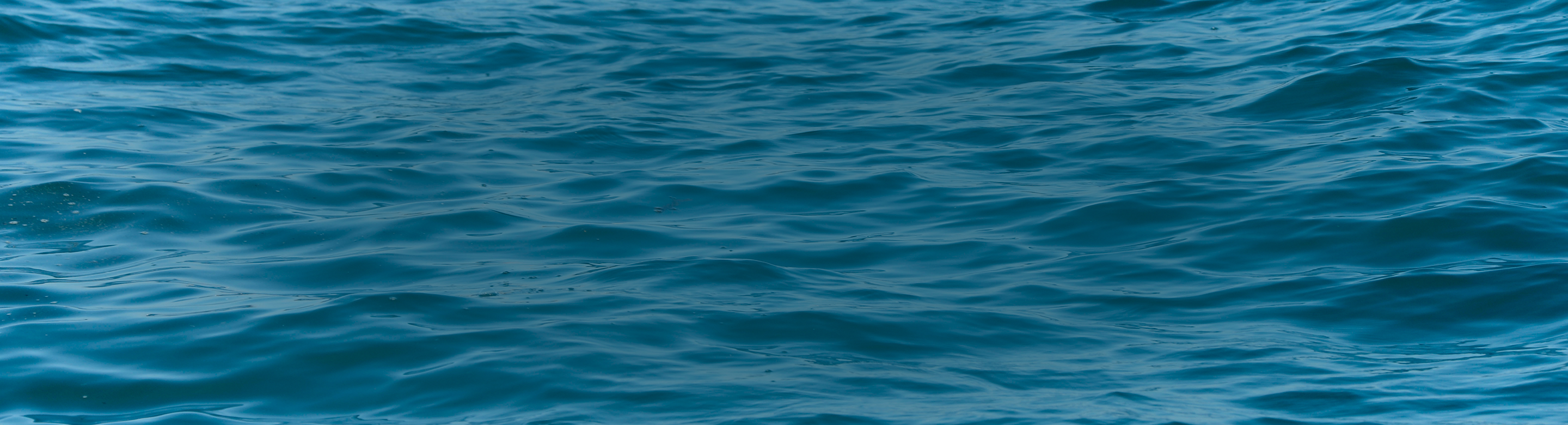 A textured surface of rippling blue ocean water.